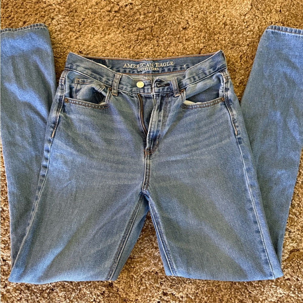 American Eagle Outfitters Blue Straight Leg Denim